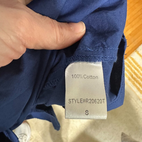 Tuckernuck Mini Royal Shirt Dress Size Small | Blue | Cotton - Picture 4 of 5